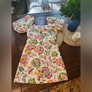 Sezane Allya Dress Aria Print TAGS STILL ON NEVER WORN, US Size 6, Euro 36